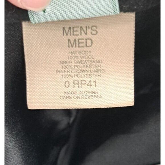 LL Bean Harris Tweed Wool Goretex Houndstooth Newsboy Flat Cap Size M Grey/Blk - Picture 13 of 14